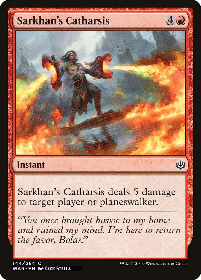 Image for Sarkhan's Catharsis (144) [War of the Spark] - Magic: The Gathering