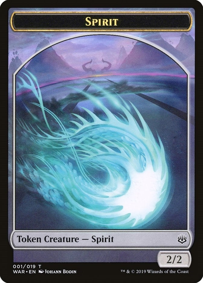 Image for Spirit Token (1) [War of the Spark] - Magic: The Gathering
