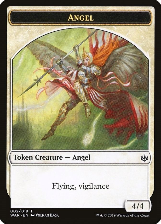 Image for Angel Token (2) [War of the Spark] - Magic: The Gathering