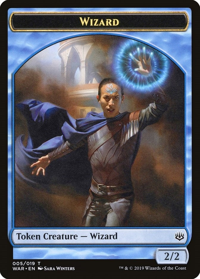 Image for Wizard Token (5) [War of the Spark] - Magic: The Gathering