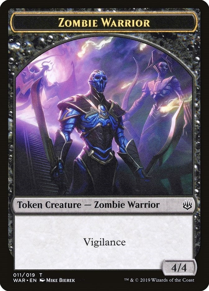 Image for Zombie Warrior Token (11) [War of the Spark] - Magic: The Gathering