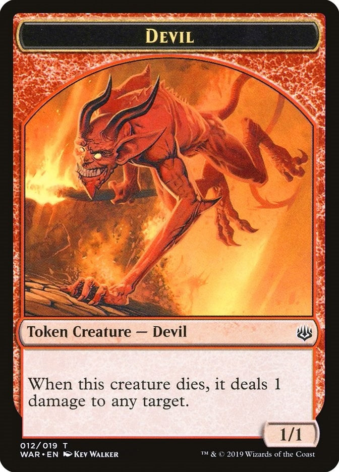 Image for Devil Token (12) [War of the Spark] - Magic: The Gathering