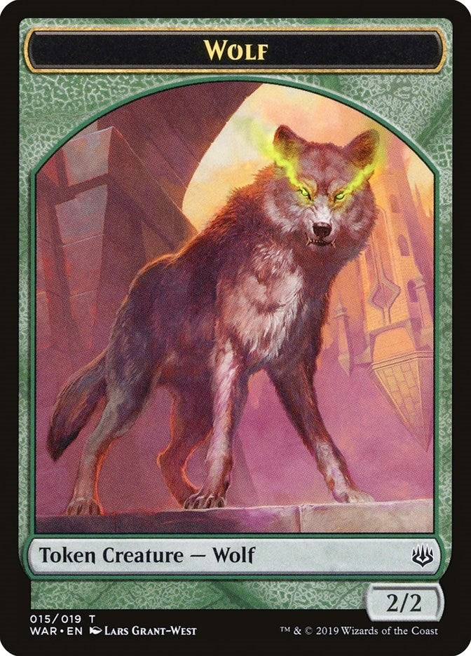 Image for Wolf Token (15) [War of the Spark] - Magic: The Gathering