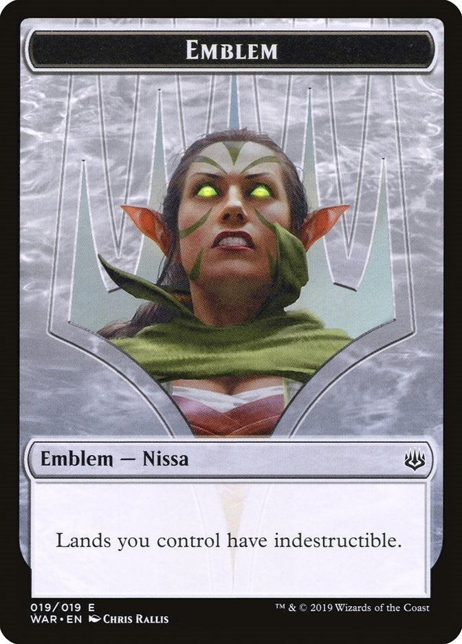 Image for Emblem - Nissa, Who Shakes the World (19) [War of the Spark] - Magic: The Gathering