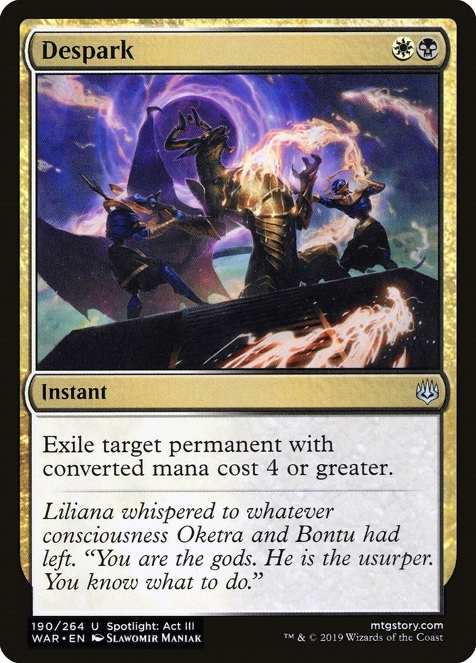 Image for Despark (190) [War of the Spark] - Magic: The Gathering