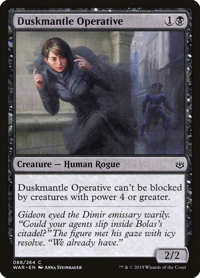 Image for Duskmantle Operative (88) [War of the Spark] - Magic: The Gathering