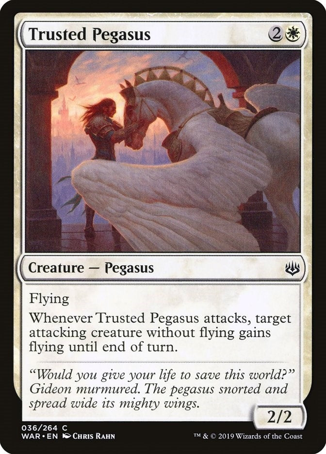 Image for Trusted Pegasus (36) [War of the Spark] - Magic: The Gathering