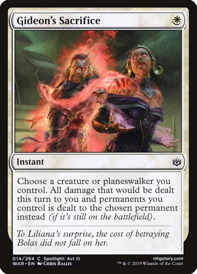 Image for Gideon's Sacrifice (14) [War of the Spark] - Magic: The Gathering