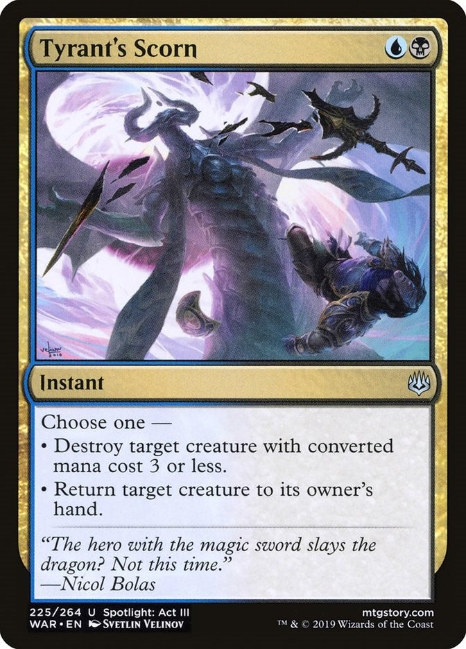 Image for Tyrant's Scorn (225) [War of the Spark] - Magic: The Gathering
