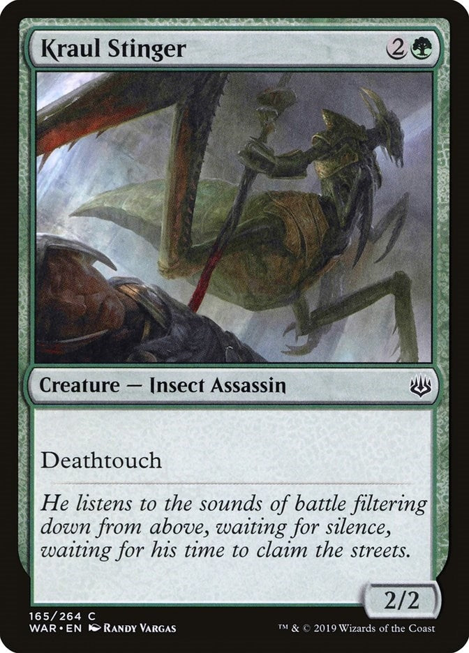 Image for Kraul Stinger (165) [War of the Spark] - Magic: The Gathering