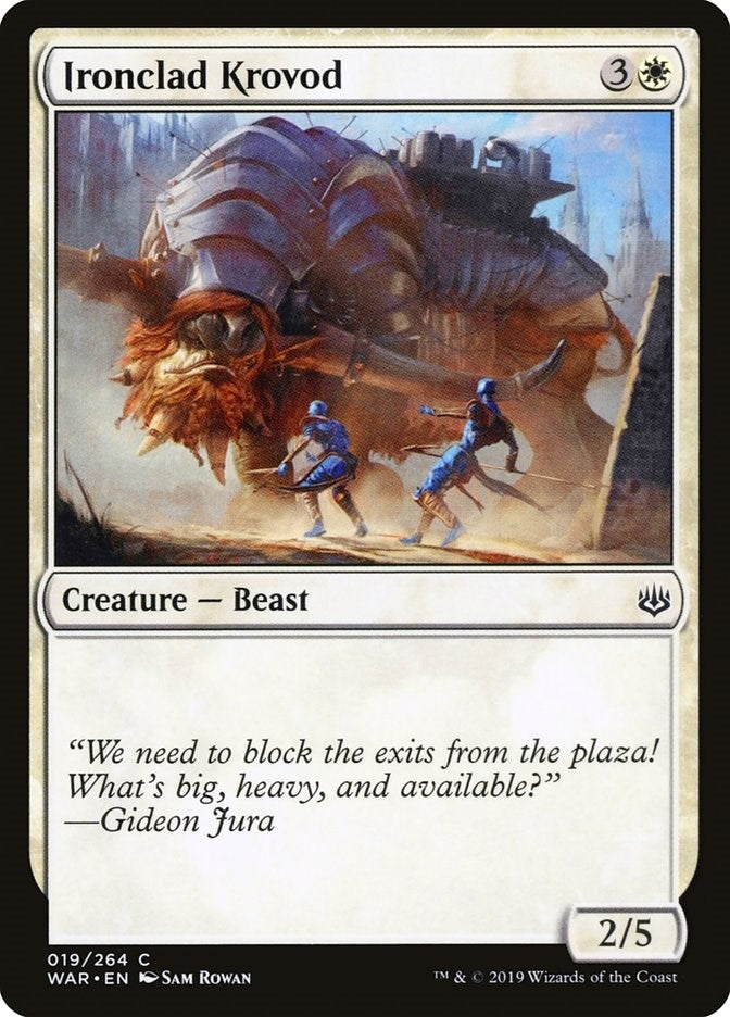 Image for Ironclad Krovod (19) [War of the Spark] - Magic: The Gathering