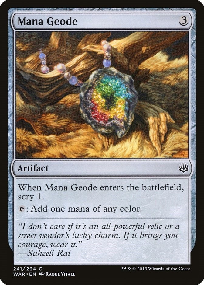 Image for Mana Geode (241) [War of the Spark] - Magic: The Gathering