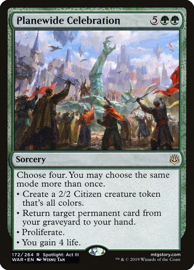 Image for Planewide Celebration (172) [War of the Spark] - Magic: The Gathering