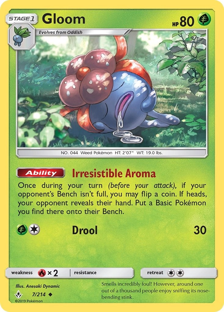 Image for Gloom (7/214) [SM - Unbroken Bonds] - Pokemon