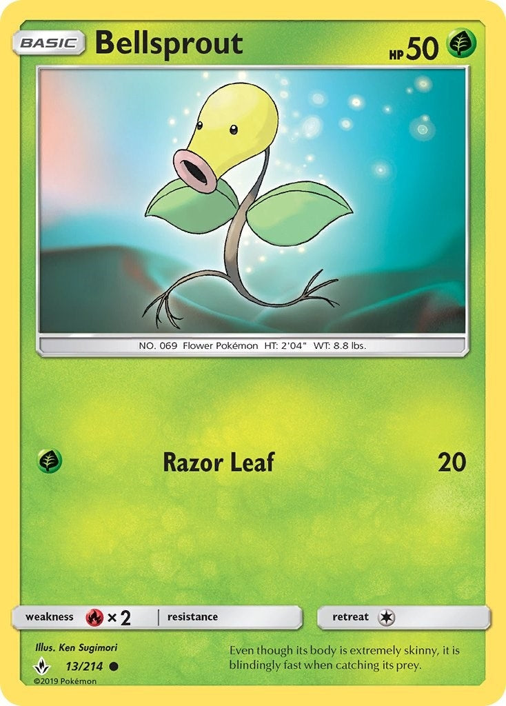 Image for Bellsprout (13/214) [SM - Unbroken Bonds] - Pokemon