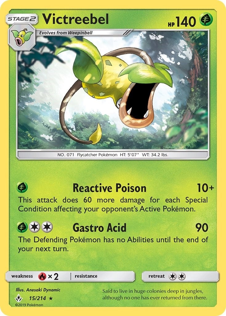Image for Victreebel (15/214) [SM - Unbroken Bonds] - Pokemon
