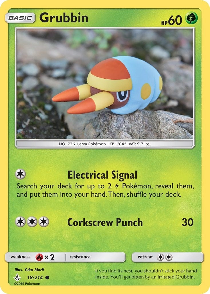 Image for Grubbin (18/214) [SM - Unbroken Bonds] - Pokemon
