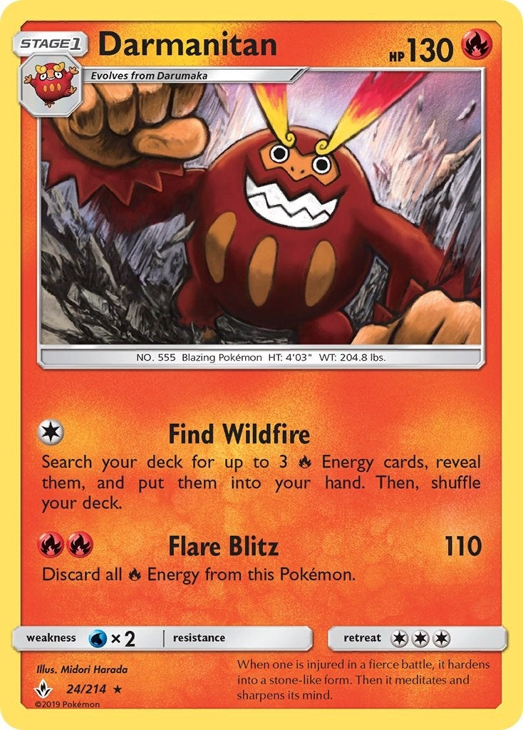 Image for Darmanitan (24/214) [SM - Unbroken Bonds] - Pokemon