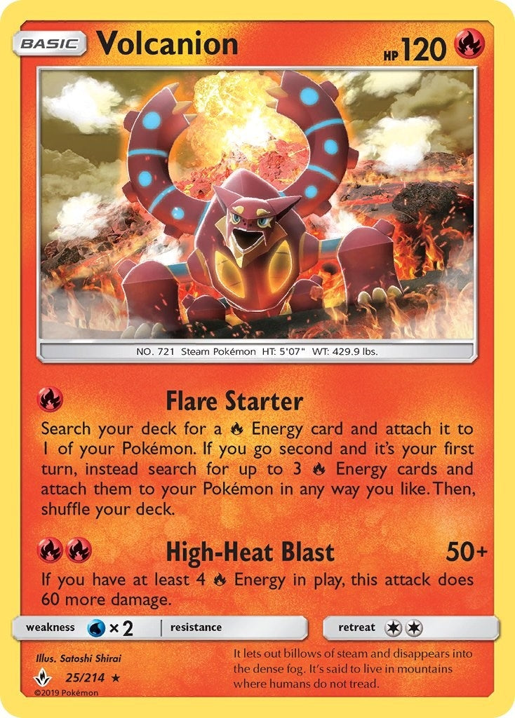 Image for Volcanion (25/214) [SM - Unbroken Bonds] - Pokemon