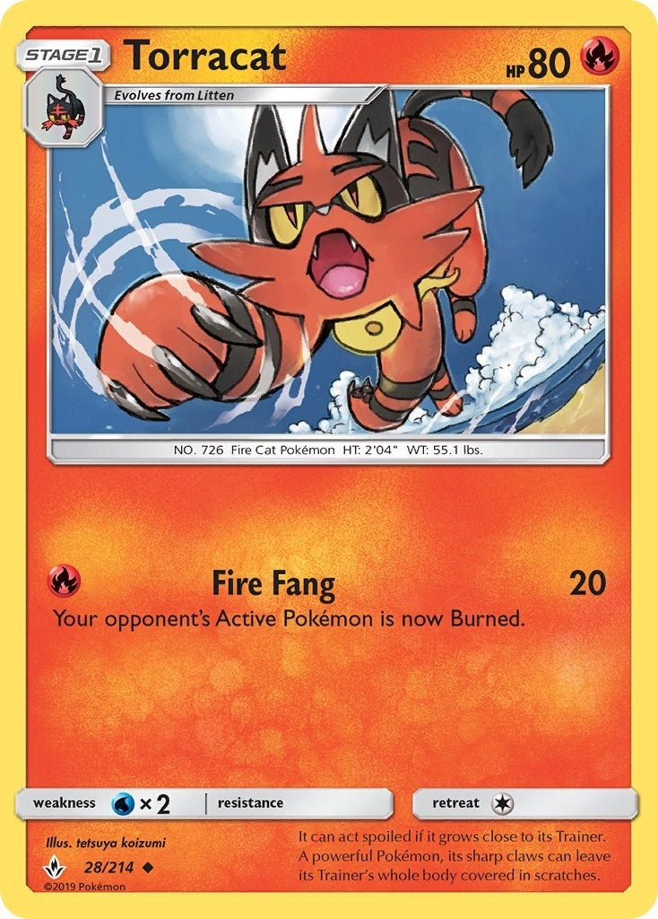 Image for Torracat (28/214) [SM - Unbroken Bonds] - Pokemon