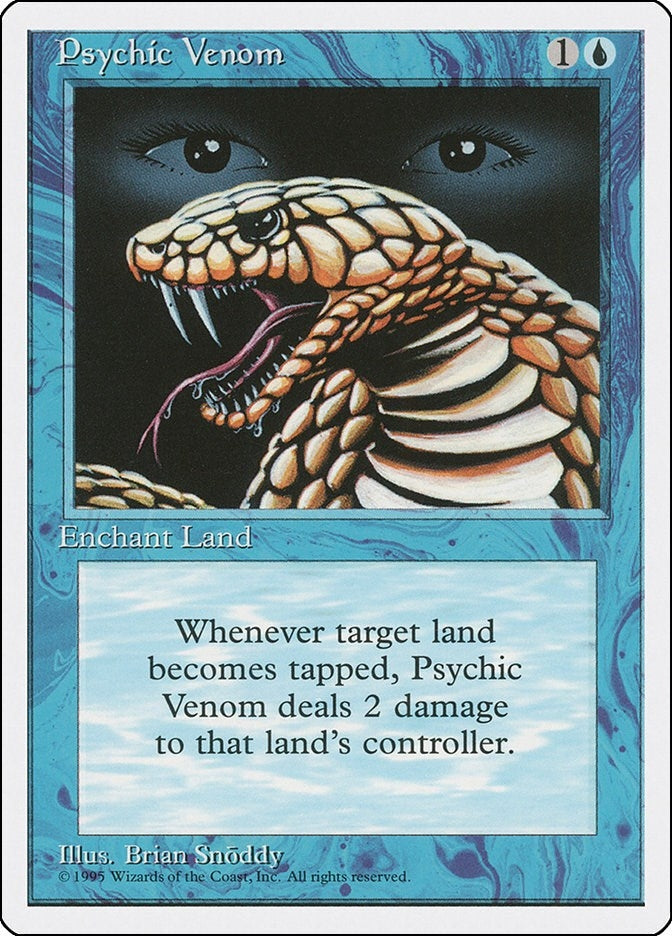 Image for Psychic Venom [Fourth Edition] - Magic: The Gathering