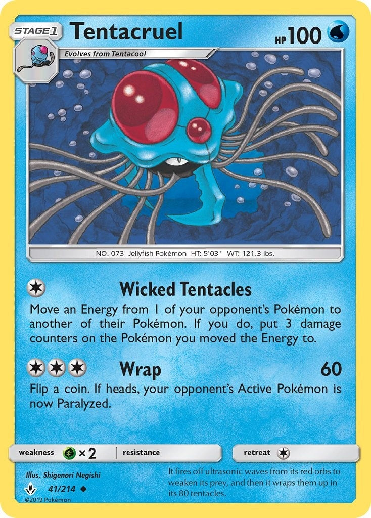 Image for Tentacruel (41/214) [SM - Unbroken Bonds] - Pokemon