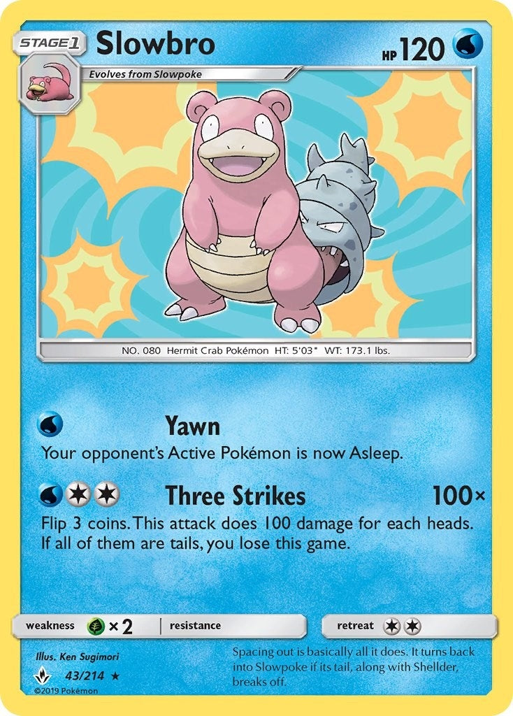 Image for Slowbro (43/214) [SM - Unbroken Bonds] - Pokemon