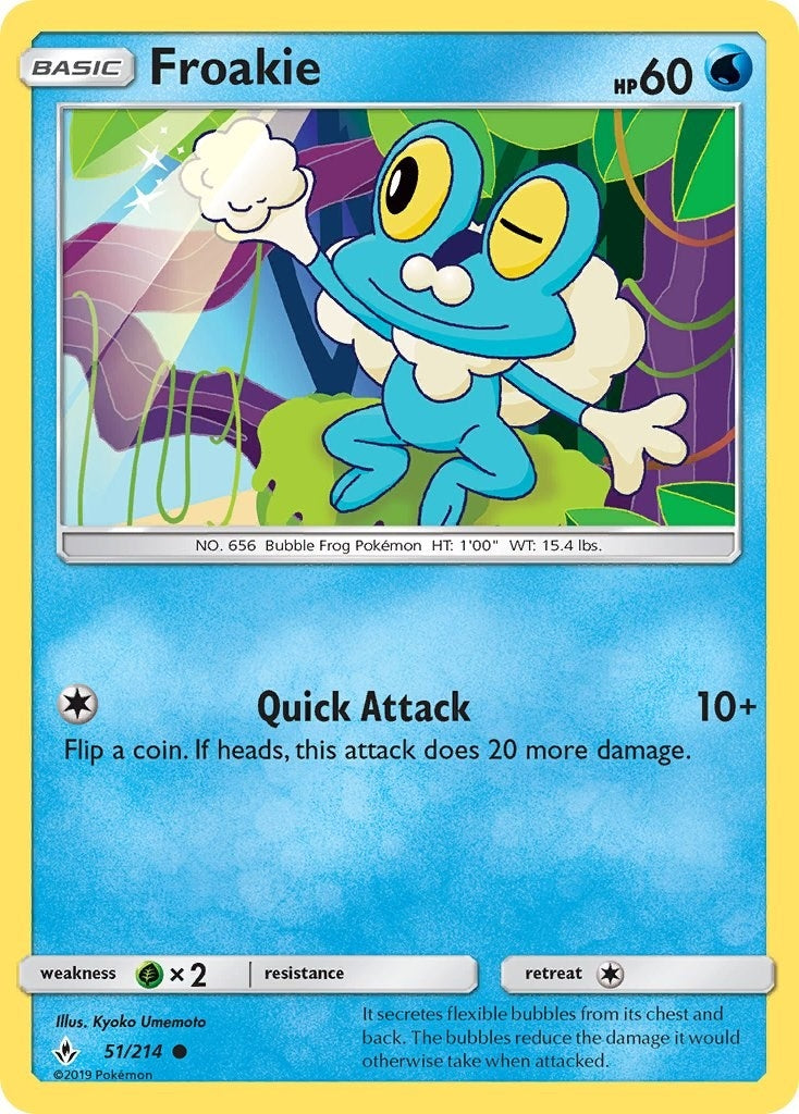 Image for Froakie (51/214) [SM - Unbroken Bonds] - Pokemon