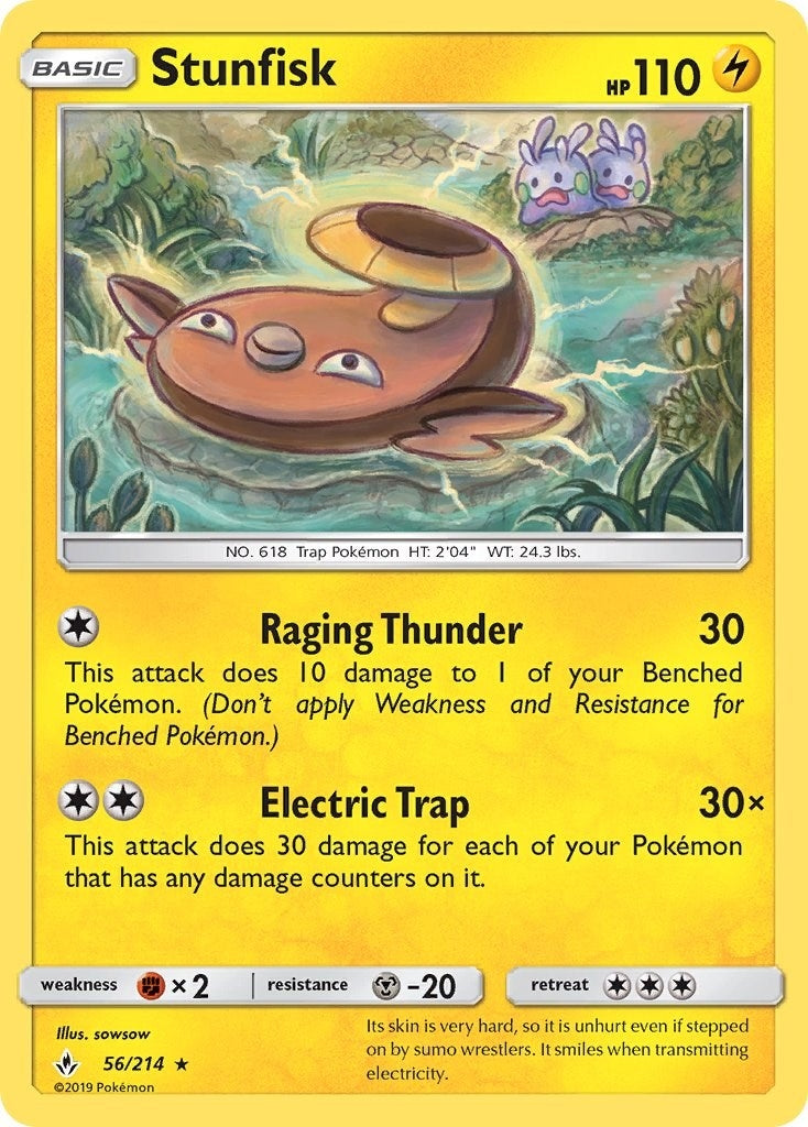 Image for Stunfisk (56/214) [SM - Unbroken Bonds] - Pokemon