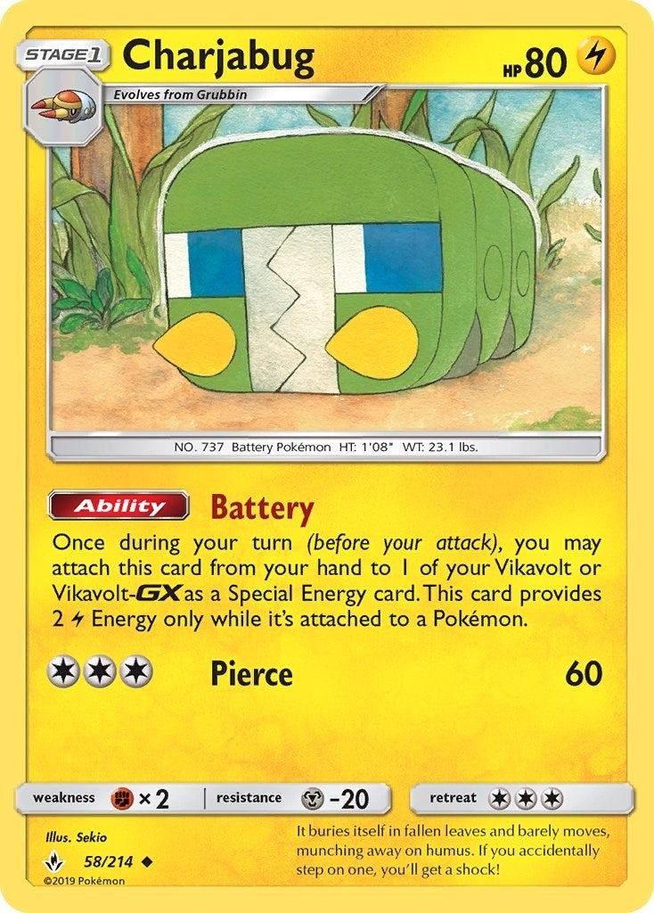 Image for Charjabug (58/214) [SM - Unbroken Bonds] - Pokemon