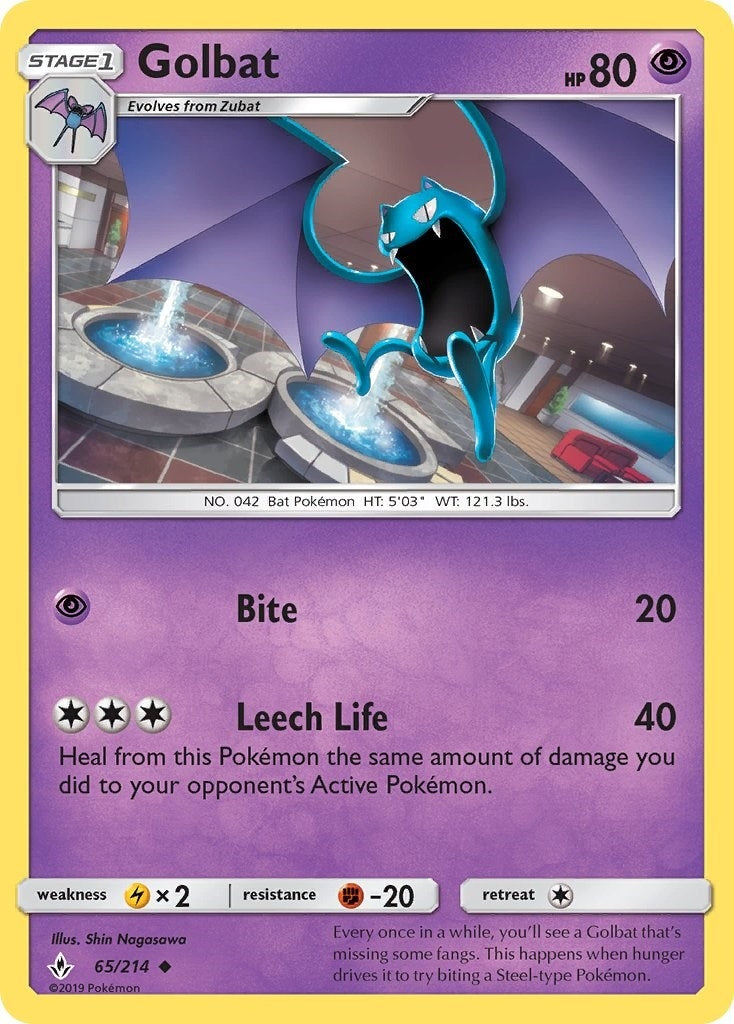 Image for Golbat (65/214) [SM - Unbroken Bonds] - Pokemon