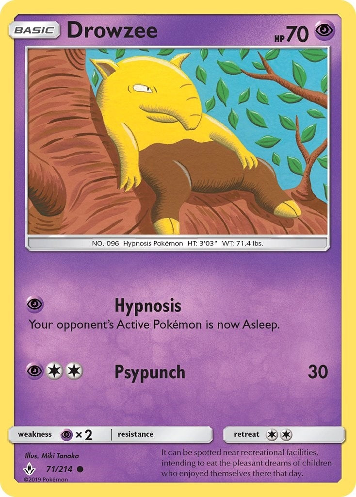 Image for Drowzee (71/214) [SM - Unbroken Bonds] - Pokemon
