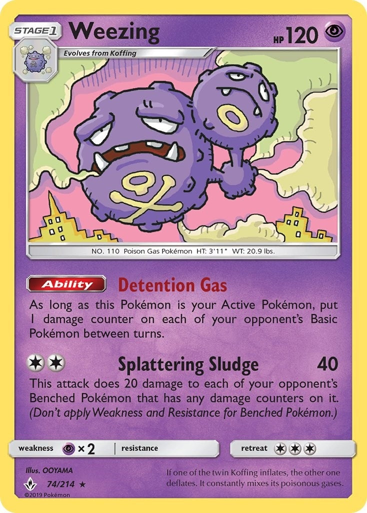 Image for Weezing (74/214) [SM - Unbroken Bonds] - Pokemon