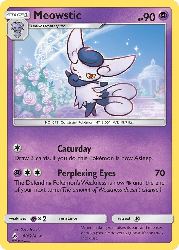 Image for Meowstic (80/214) [SM - Unbroken Bonds] - Pokemon