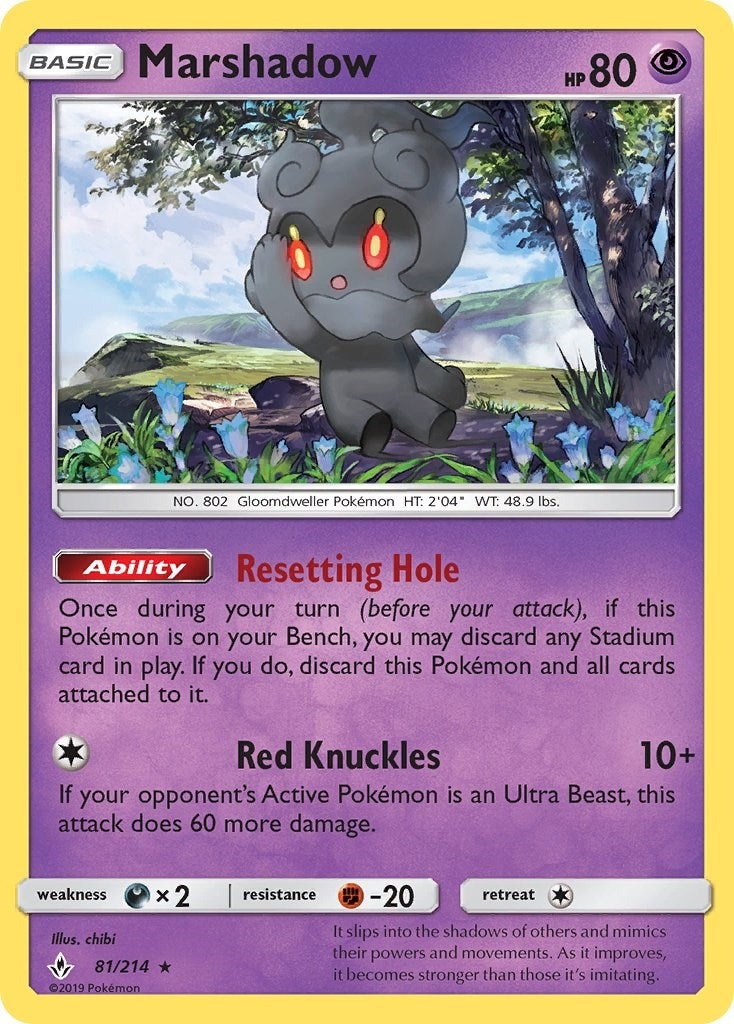 Image for Marshadow (81/214) [SM - Unbroken Bonds] - Pokemon