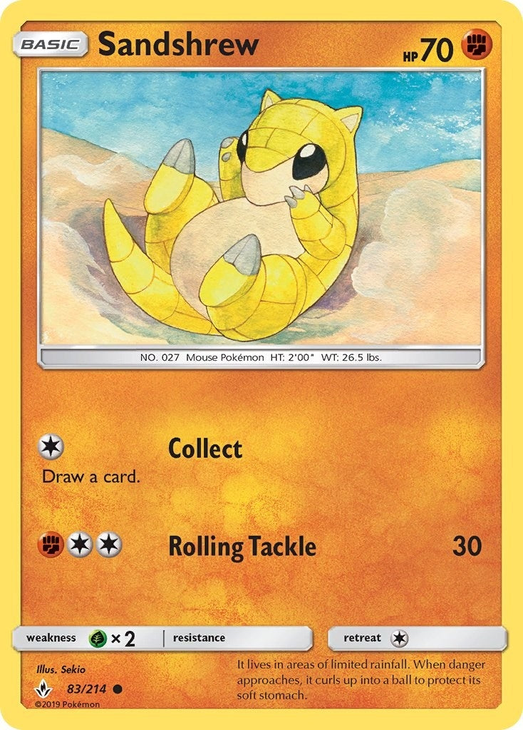 Sandshrew (83/214) [SM - Unbroken Bonds]