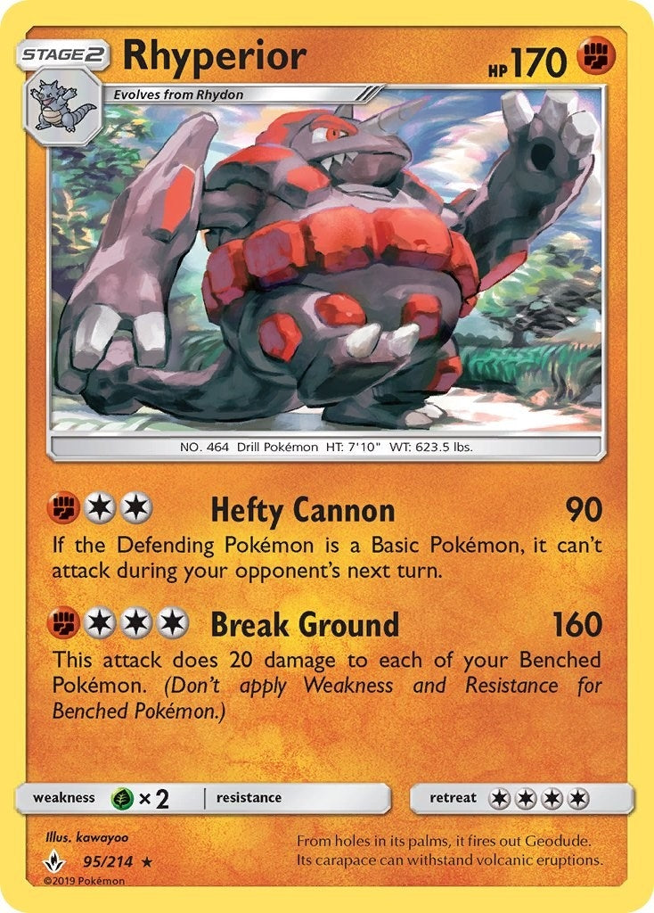 Image for Rhyperior (95/214) [SM - Unbroken Bonds] - Pokemon