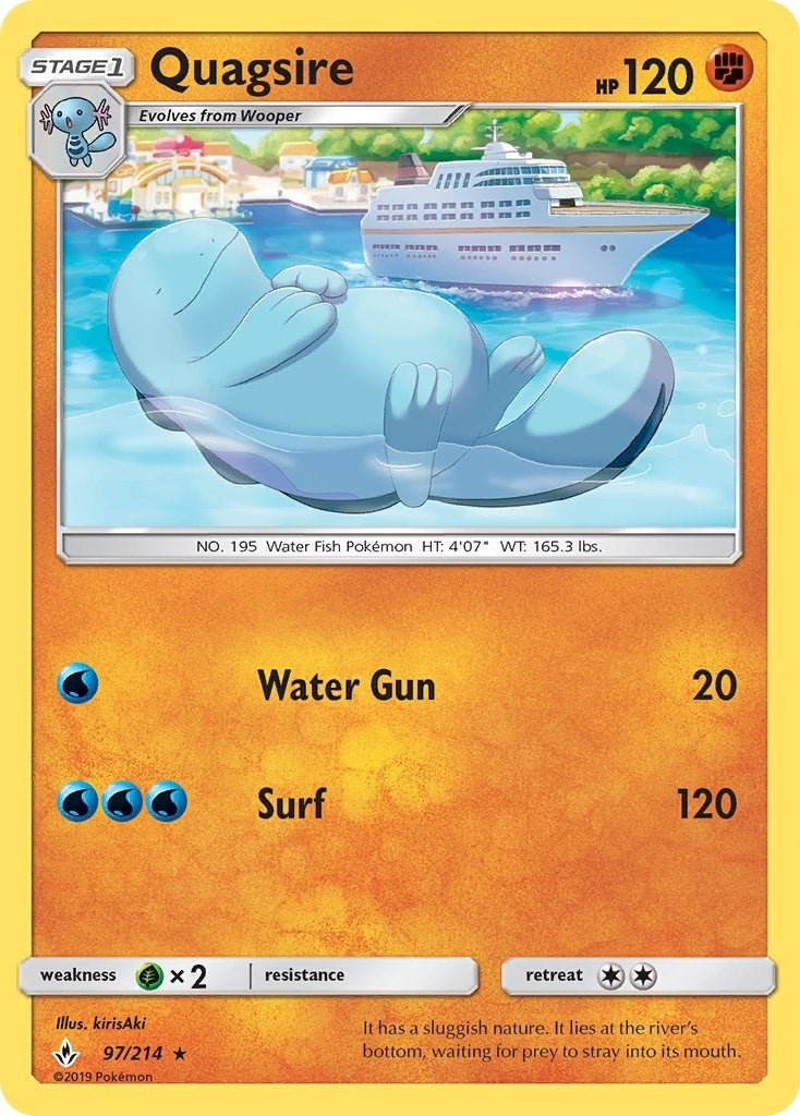 Image for Quagsire (97/214) [SM - Unbroken Bonds] - Pokemon