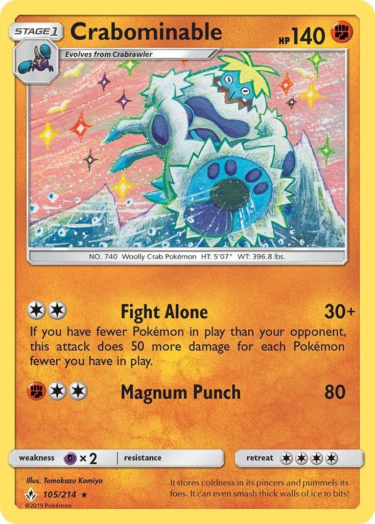Image for Crabominable (105/214) [SM - Unbroken Bonds] - Pokemon