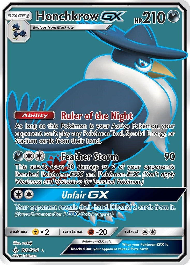 Image for Honchkrow GX (Full Art) (202/214) [SM - Unbroken Bonds] - Pokemon