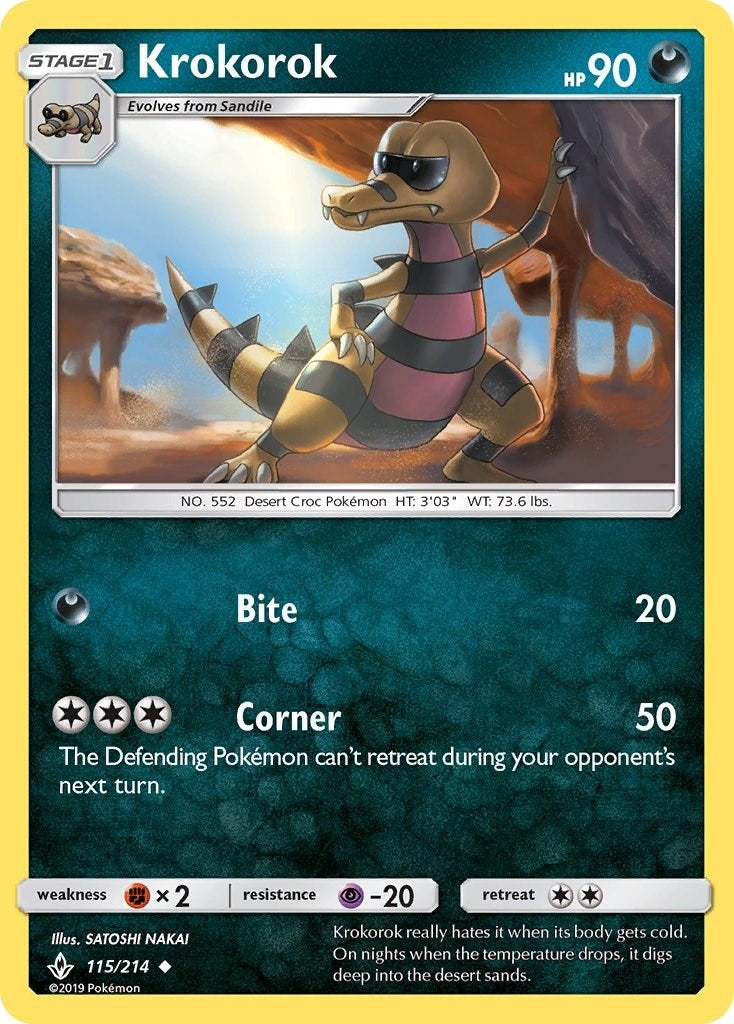 Image for Krokorok (115/214) [SM - Unbroken Bonds] - Pokemon