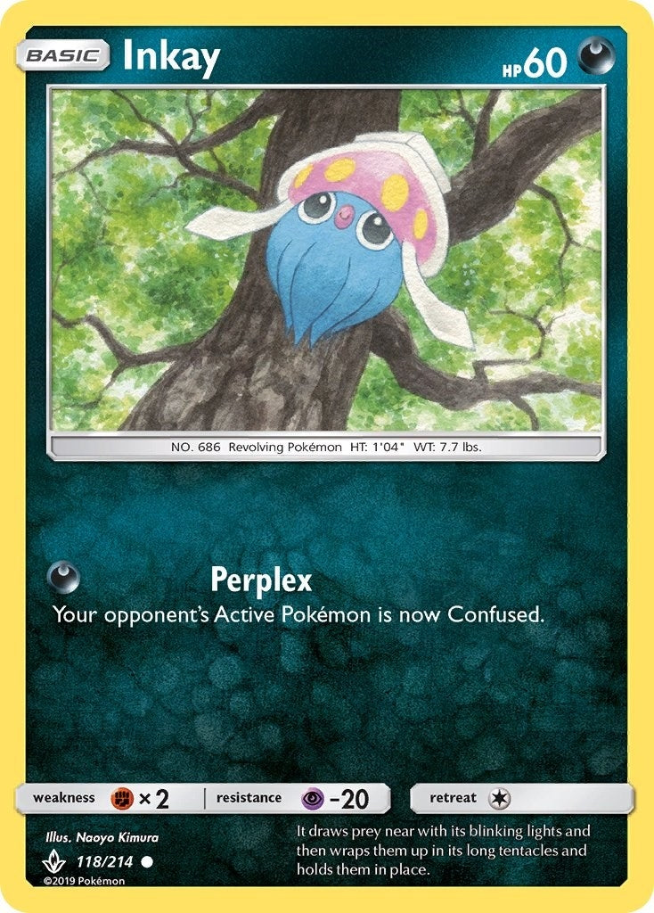 Image for Inkay (118/214) [SM - Unbroken Bonds] - Pokemon