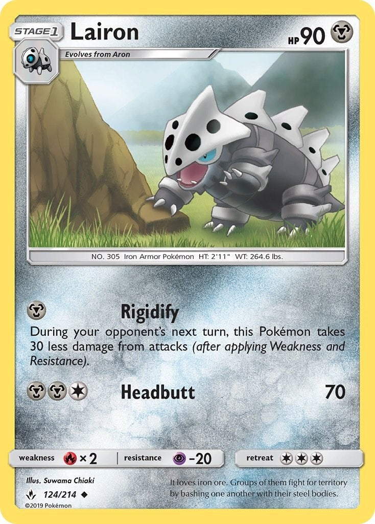 Image for Lairon (124/214) [SM - Unbroken Bonds] - Pokemon