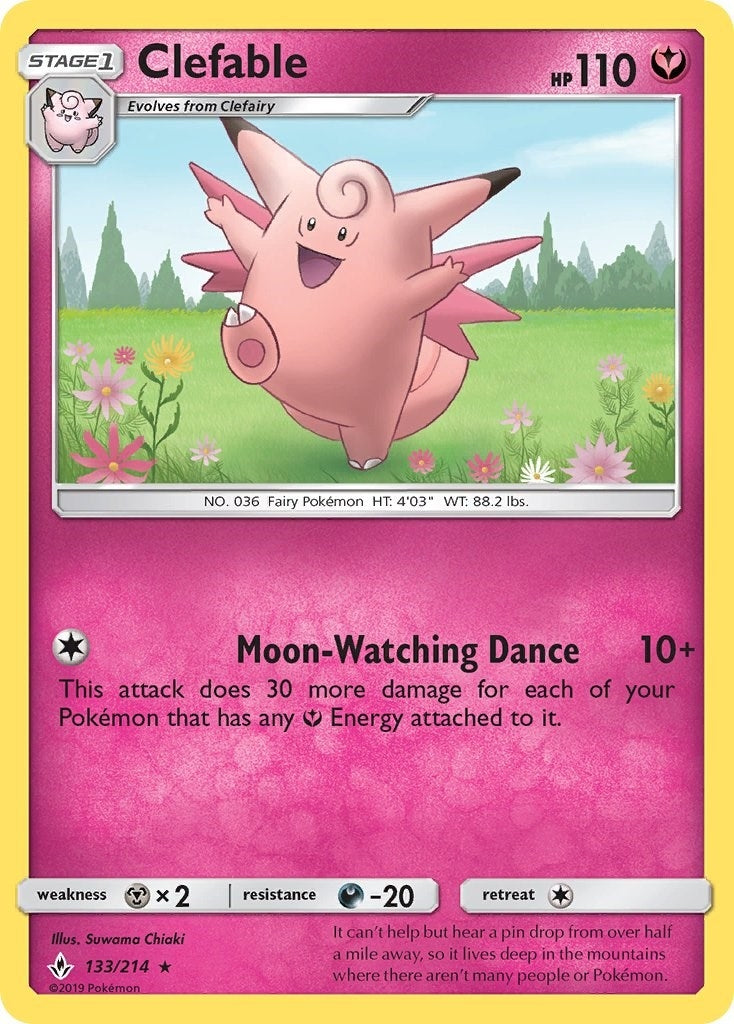 Image for Clefable (133/214) [SM - Unbroken Bonds] - Pokemon