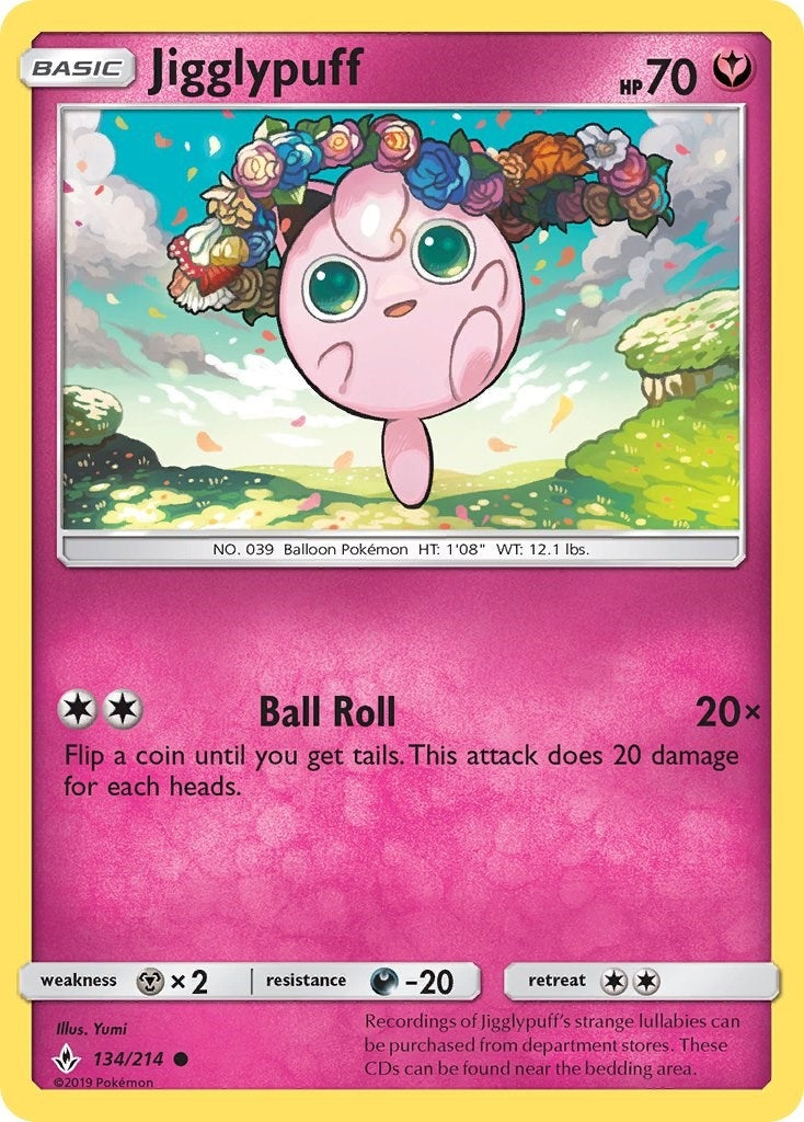 Image for Jigglypuff (134/214) [SM - Unbroken Bonds] - Pokemon
