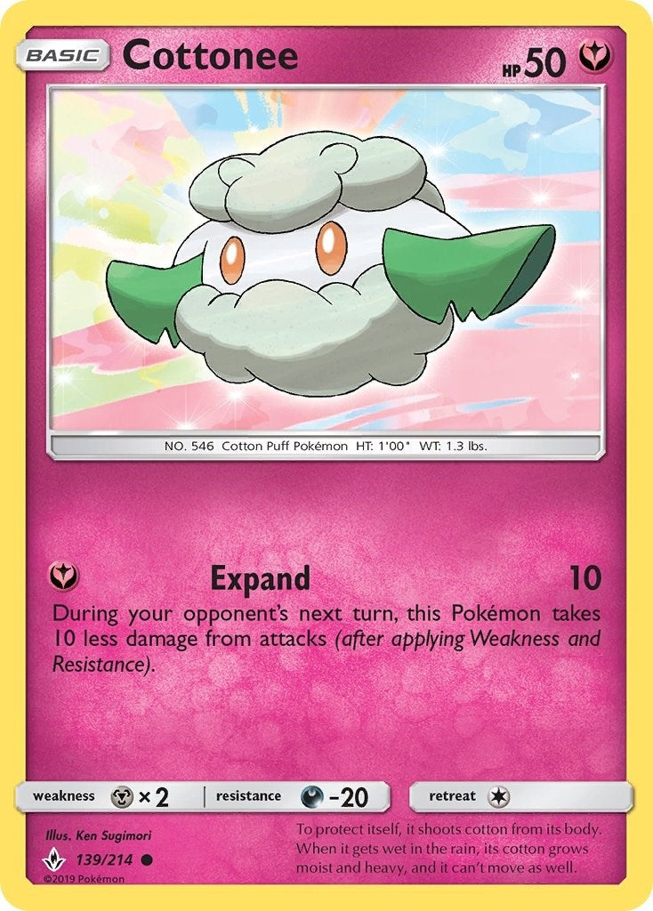 Cottonee (139/214) [SM - Unbroken Bonds]