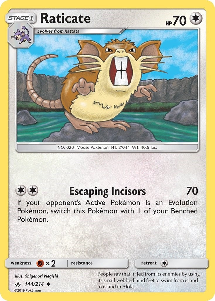 Image for Raticate (144/214) [SM - Unbroken Bonds] - Pokemon