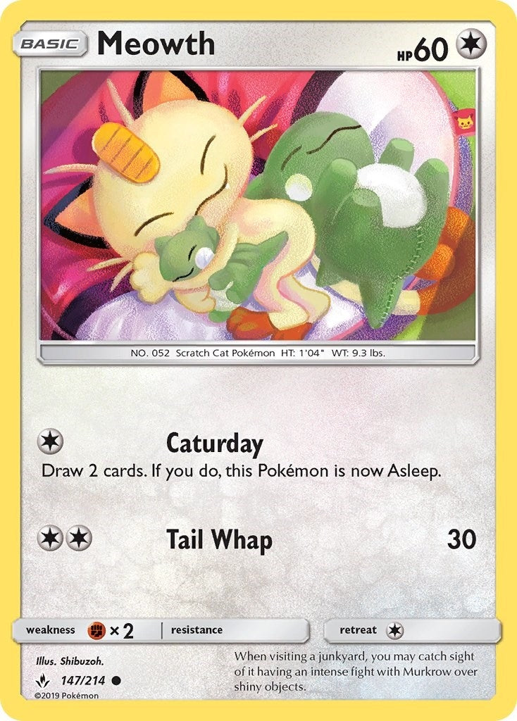 Image for Meowth (147/214) [SM - Unbroken Bonds] - Pokemon