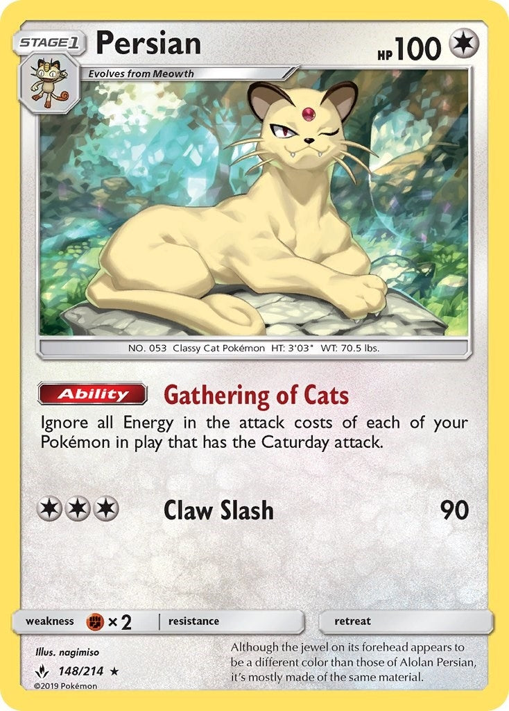 Image for Persian (148/214) [SM - Unbroken Bonds] - Pokemon