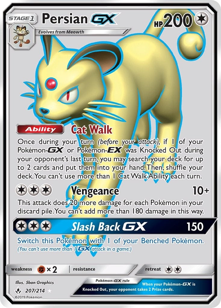 Image for Persian GX (Full Art) (207/214) [SM - Unbroken Bonds] - Pokemon